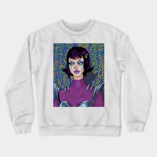 alien pilot girl Crewneck Sweatshirt